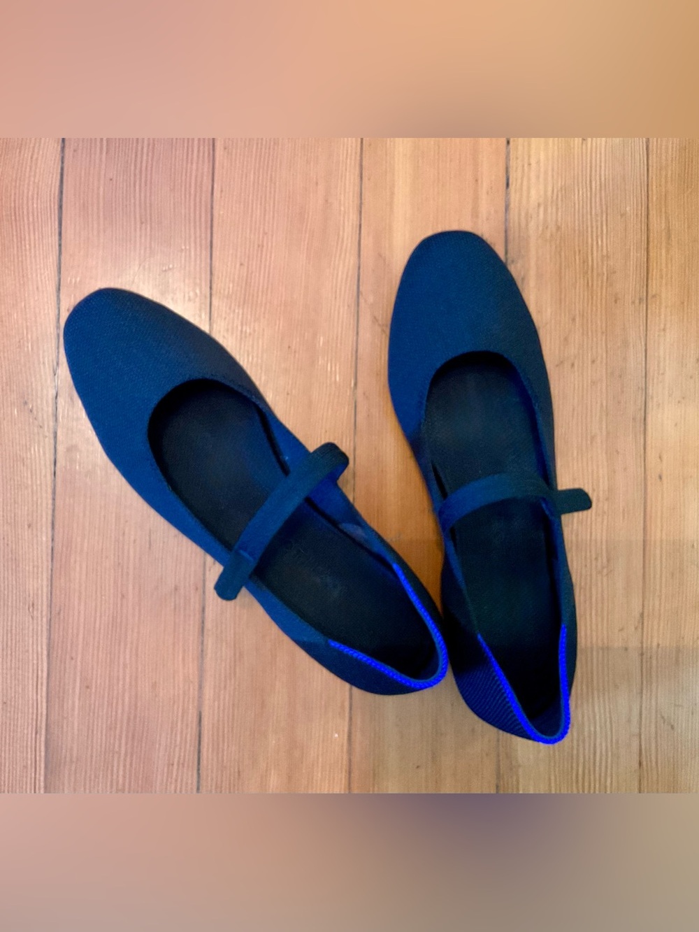 Rothy's Black Mary Jane Flats with Strap